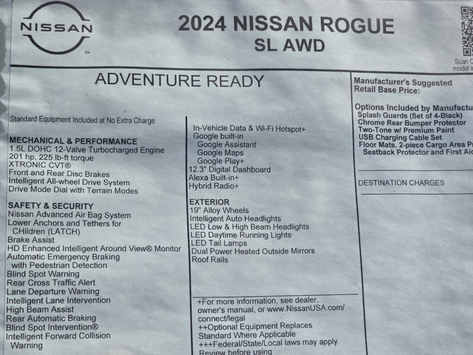 2024 Nissan Rogue SL Intelligent AWD [[2024_ROGUE_1323]] SL