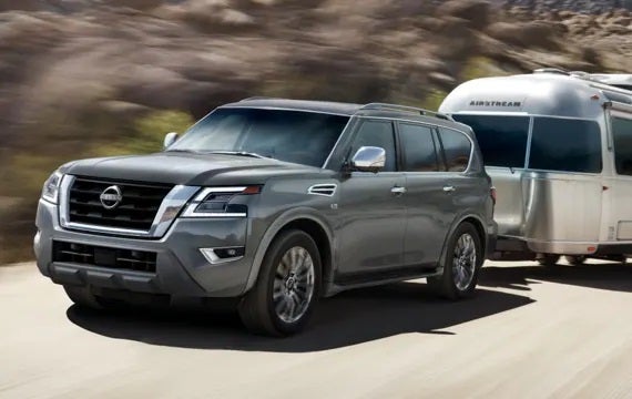 2023 Nissan Armada towing an airstream | Mountain View Nissan Of Cleveland in McDonald TN